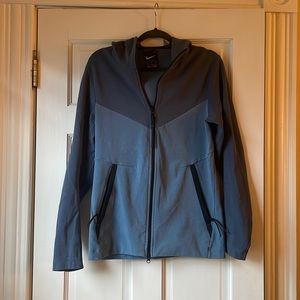 Nike Teal/Blue Color Block Running Zip Up Hoodie